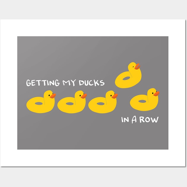 Ducks In A Row Wall Art by katelein